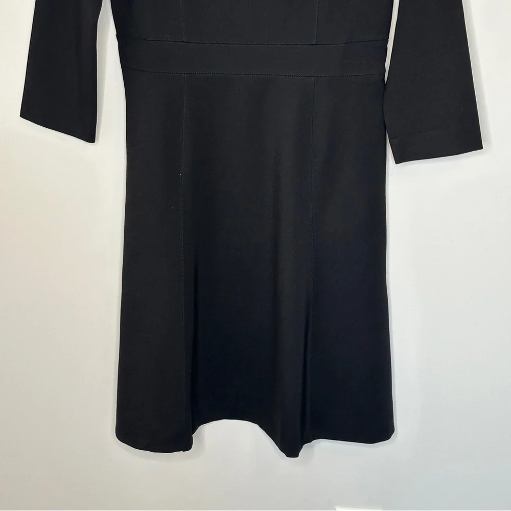 J. Crew Size 8 Fit and flare sheath dress in stretch ponte Modest Classic Preppy